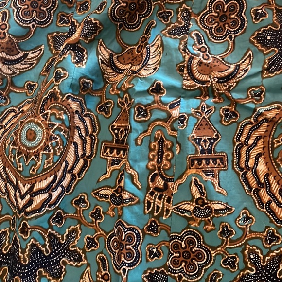 Authentic Indonesian, 1963- 1965 intricate Baltic design Handmade Skirt set art - Picture 5 of 9